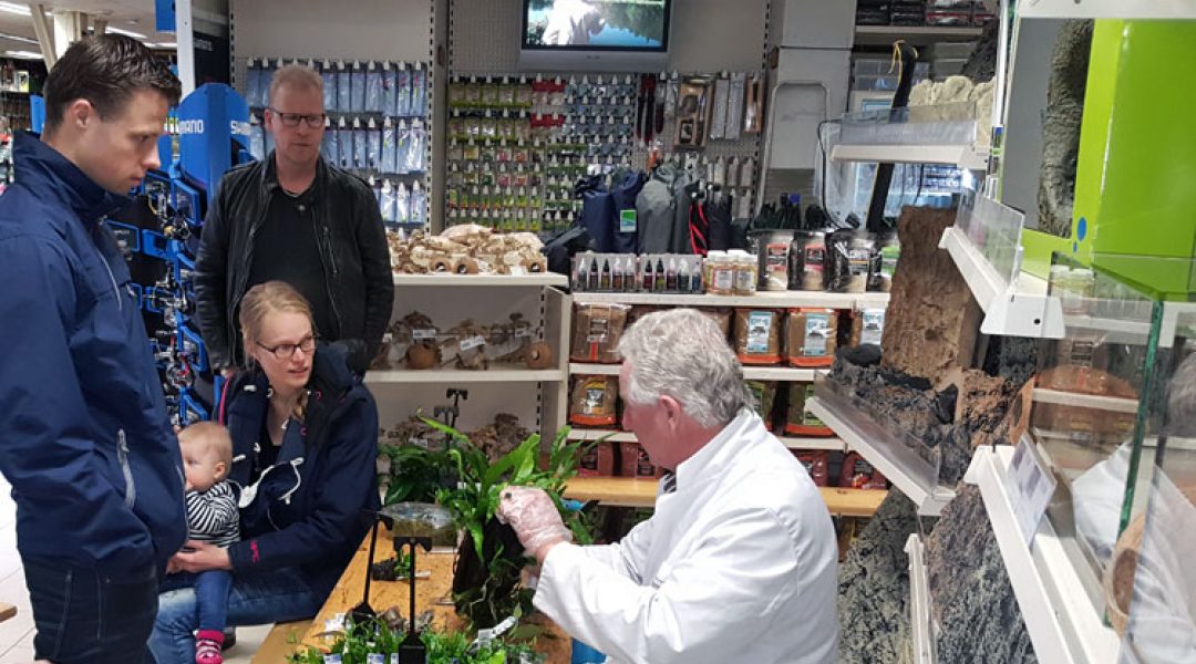 Aquarium omgetoverd tot levend schilderij