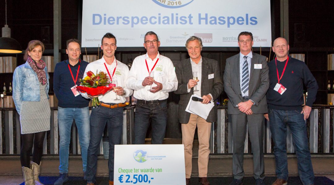 Dierspecialist Haspels is Dierenspeciaalzaak van het Jaar 2016