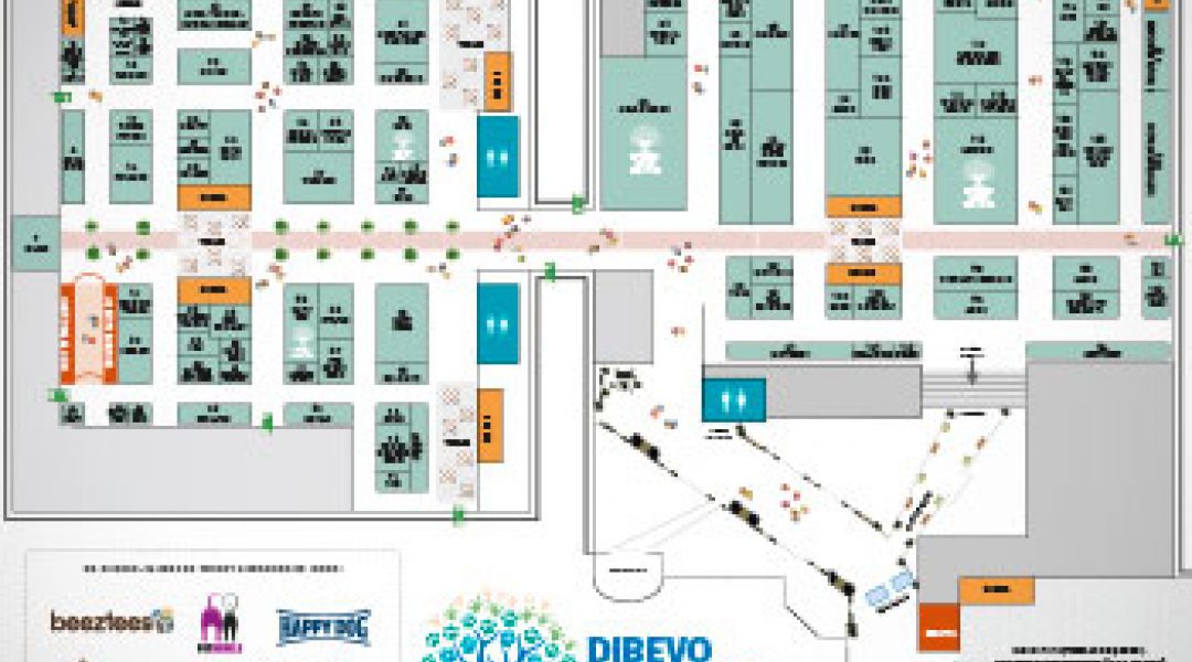 Plan je bezoek met de plattegrond van de Dibevo-Vakbeurs 2019