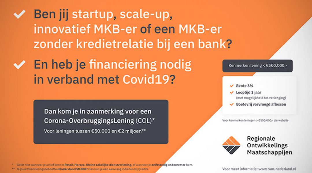 Overbruggingskrediet beschikbaar voor startups en groeibedrijven