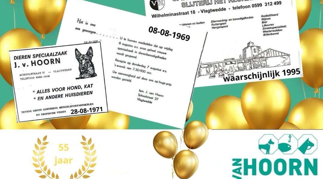 Van Hoorn dierenspeciaalzaak viert 55-jarig jubileum