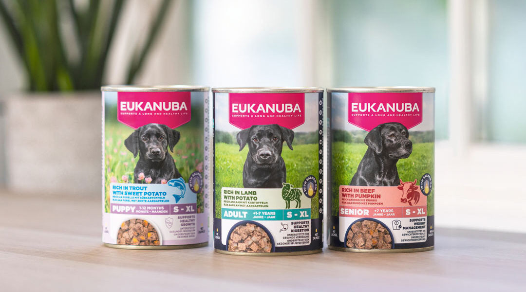Ontdek Eukanuba’s nieuwe natvoer – afgestemd op elke levensfase